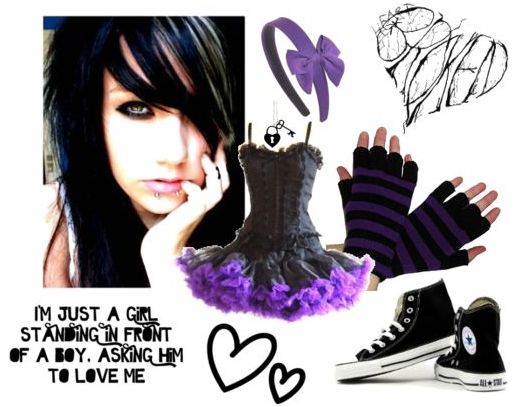 stil, emo, trend, 2011, adolescenti, fete, aspect fresh, tineresc, roz, albastru, dungi, alb, negru, rosu, machiaj, puternic, coafuri, ciufulit, blugi, skinny, curele, late, tenisi, jambiere, fuste, rochii, corset, tul 