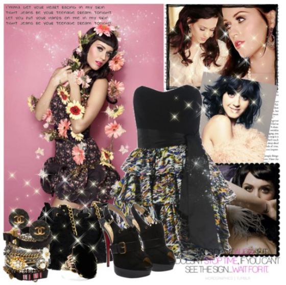 Katy perry, stil, stilul Katy Perry, neobisnuit, iesit din comun, diferit, petreceri tematice, rochii de seara, rochii, rochie, feminin