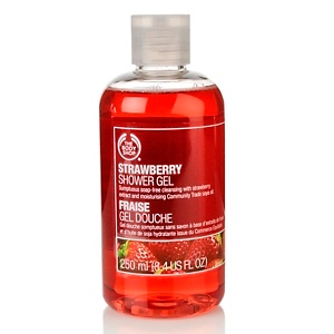 the body shop, gel de dus, delicios, capsuni geluri de dus cu arome delicioase, the body shop, gel de dus, delicios, capsuni