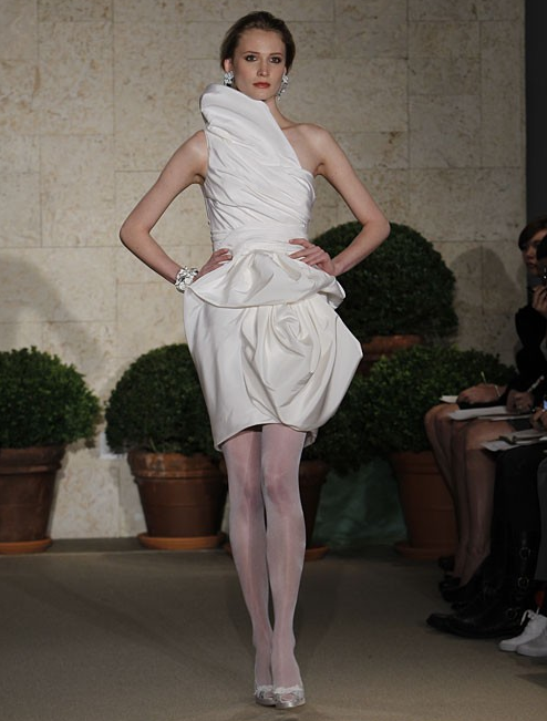 rochie alba scurta