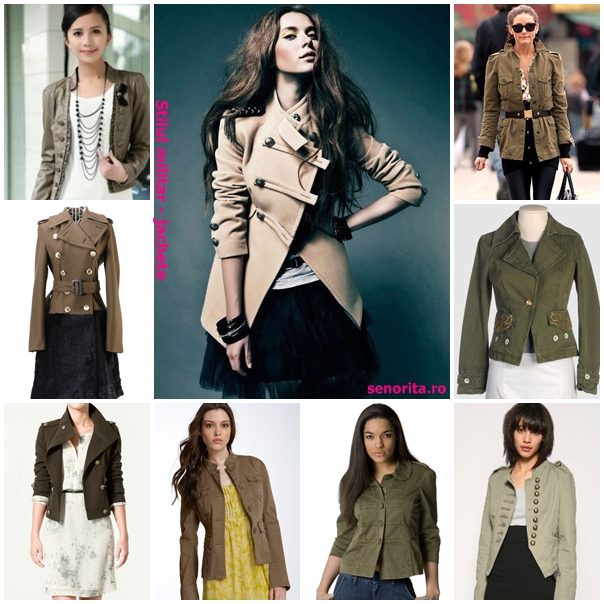 3 stiluri vestimentare in trend in sezonul rece 2011-2012 sezon rece 2011-2012, toamna-iarna 2011/2012, stil vestimentar, trend, voga, stil militar, kaki, camel, nasturi alama, epoleti, palton, jacheta, stil feminin, anii '50, rochie clepsidra, volanase, matase, dantela, stil retro, anii '70, pantaloni largi, pantaloni evazati, ghete platforma, cizme platforma
