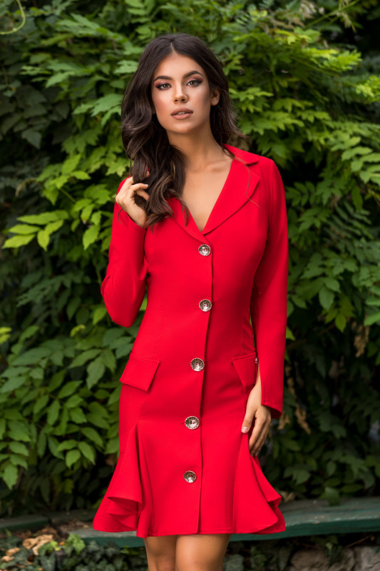 rochie rosie tip sacou rochie rosie tip sacou