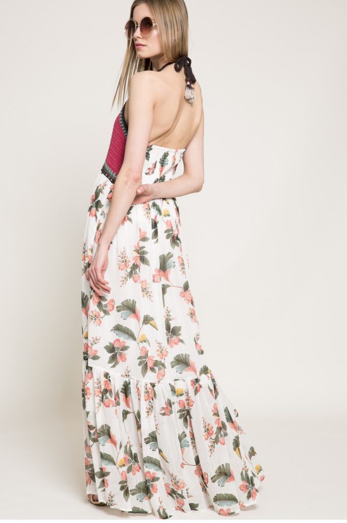 rochie maxi cu flori
