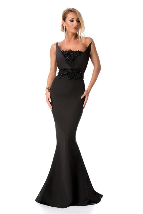 14 Modele de rochie tinereasca Miss Boboc - balul bobocilor rochie neagra tip sirena, rochii miss boboc
