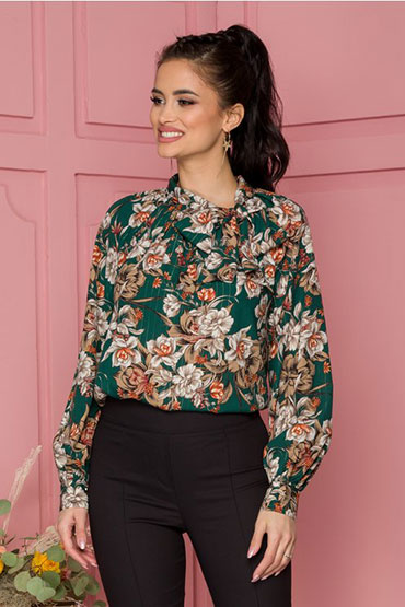 bluza-verde-inflorata bluza-verde-inflorata