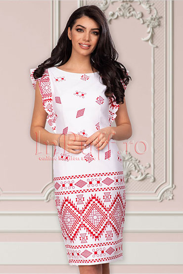 rochie-alba-cu-imprimeuri-geometrice rochie-alba-cu-imprimeuri-geometrice