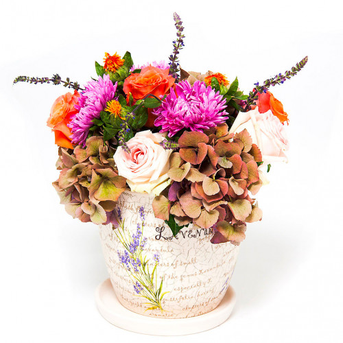 Buchet cu lavanda de toamna