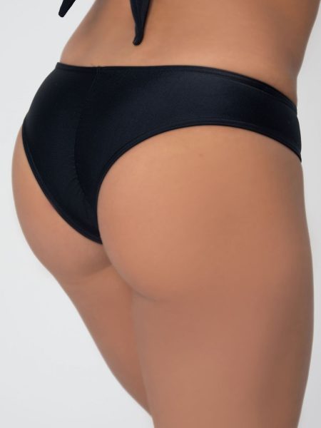 Slip negru brazilian costum de baie